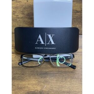 Armani Exchange AX1003 6014 Eyeglasses Frames Black With Case WORn OUT TERMINAL